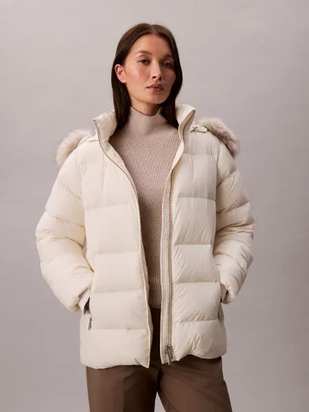 Calvin Klein geacă de puf bej