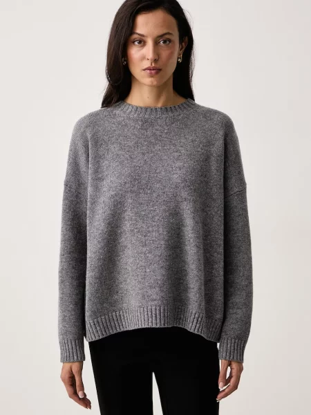 Weekend Max Mara pulover pentru femei din lână WKDSIBARI gri