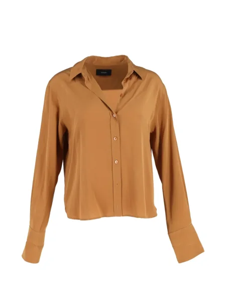 Cămașă Joseph de mătase maro