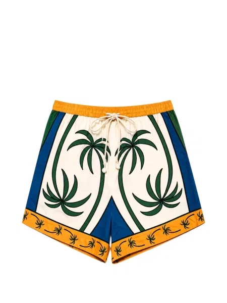 Pantaloni scurți Farm Rio cu imprimeu tropical cu cordon