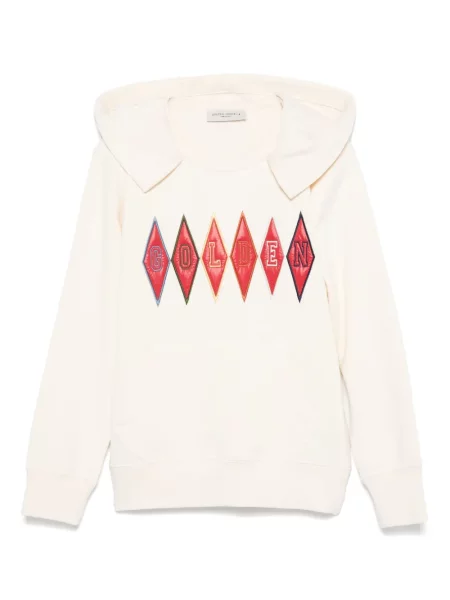 Bluza z kapturem dziecięca Golden Goose biała