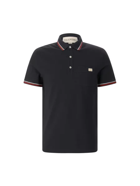 Koszulka polo Valentino czarna