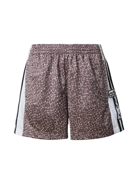 ADIDAS ORIGINALS Pantaloni AOP ADiBREAK ciocolatiu / maro mokka / negru / alb bej