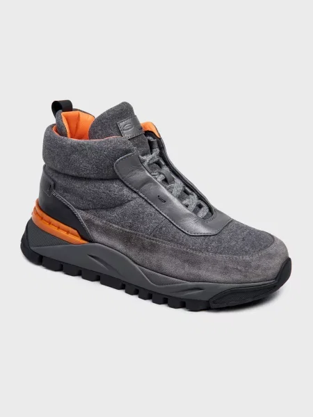 Кроссовки Santoni серые