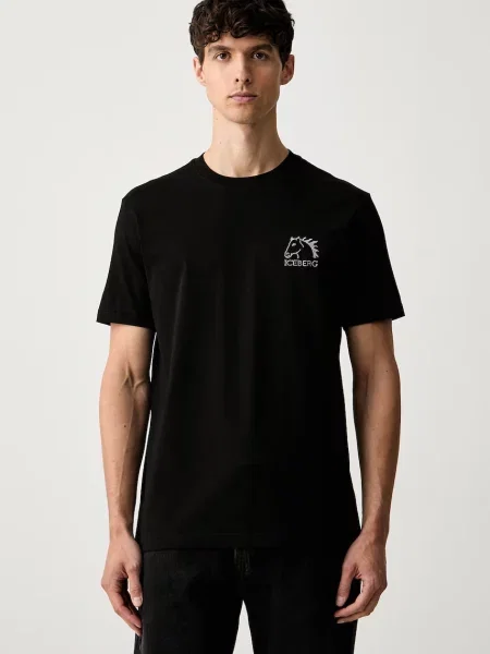 Iceberg tricou pentru bărbați din negru
