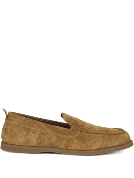 Slip on loafers Etro s potiskem hnědé
