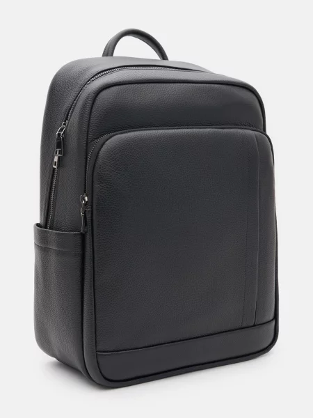 Кожаный повседневный рюкзак Borsa Leather черный