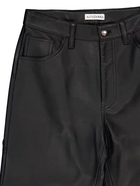 Pantaloni Altuzarra din piele negru
