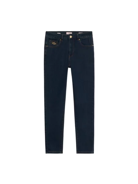 Skinny jeansy skinny Oltre niebieskie