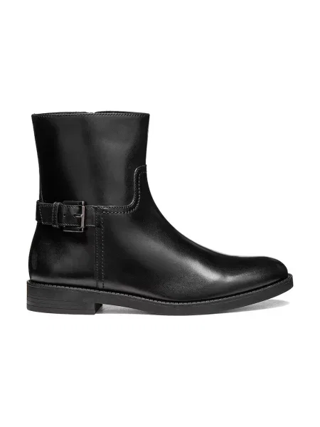 Geox botine pentru femei din piele D ESMEENA negru