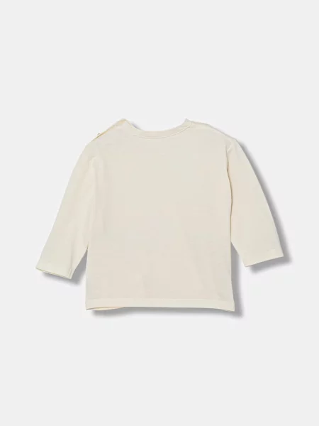 United Colors of Benetton tričko s dlouhým rukávem béžové
