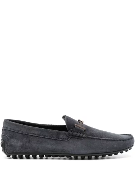 Pantofi loafer Tod's din piele de căprioară albastru