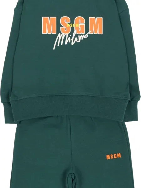 Dětska tepláková souprava Msgm zelená