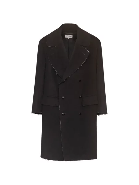 Palton Mm6 Maison Margiela de lână negru