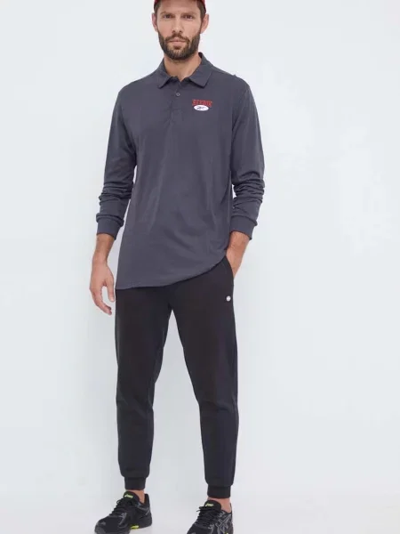 Лонгслів Reebok Classic з принтом сірий