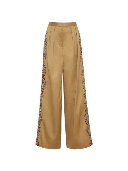 Pantaloni Adam Lippes maro