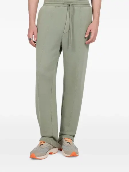Pantaloni Roberto Cavalli alergare cu cordon verde