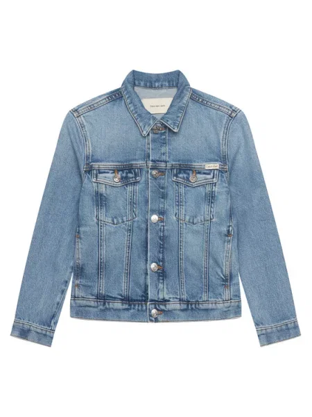 Jeansová bunda Calvin Klein Jeans modré