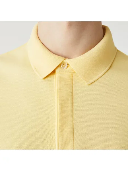 Lacoste Koszulka Polo Smart Paris Regular Fit Z Elastycznej Bawełny żółty