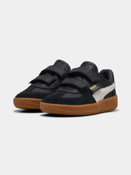 Дитячі Кеди низькі PUMA Palermo Lth V Inf комбінований верх чорний