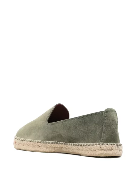 Espadrile Manebi fără toc verde