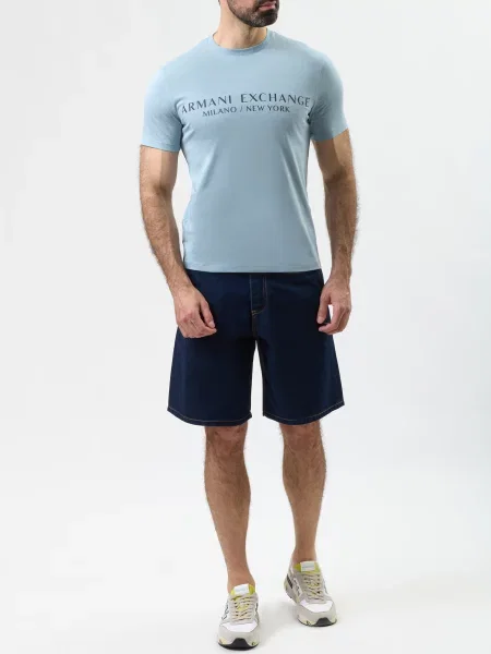 Футболка Armani Exchange блакитна