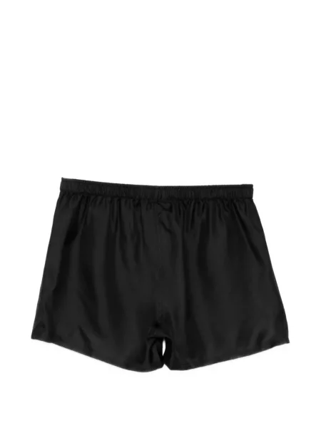 Pantaloni scurți Zegna de mătase negru