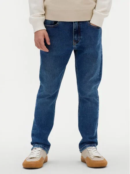 Dětské kalhoty Calvin Klein Jeans modré