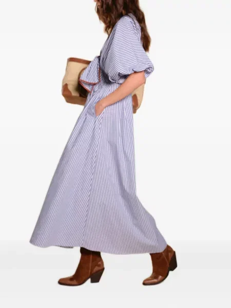 Sukienka midi Johanna Ortiz do kolan garniturowa niebieska