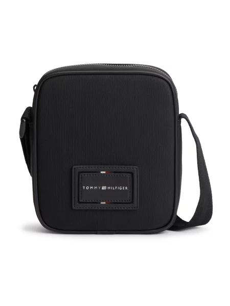 TOMMY HILFIGER Geantă de umăr FOUNDATION' negru