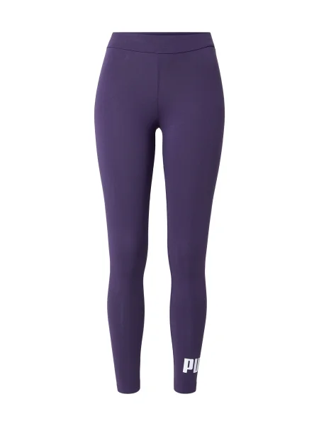 PUMA Športové nohavice ESS No. 1 tmavofialová biela