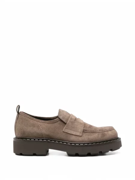 Pantofi loafer Guglielmo Rotta din piele de căprioară maro