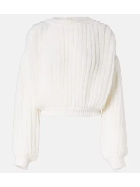 Pulover Loewe de mohair alb