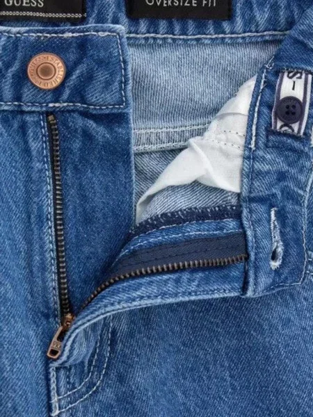 Детские широкие джинсы Guess синие
