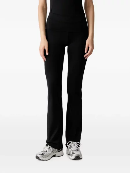Stras leggings Guess evazate negru