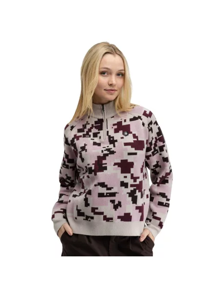 Sweter golfowy Siroko Fade-W Pink różowy