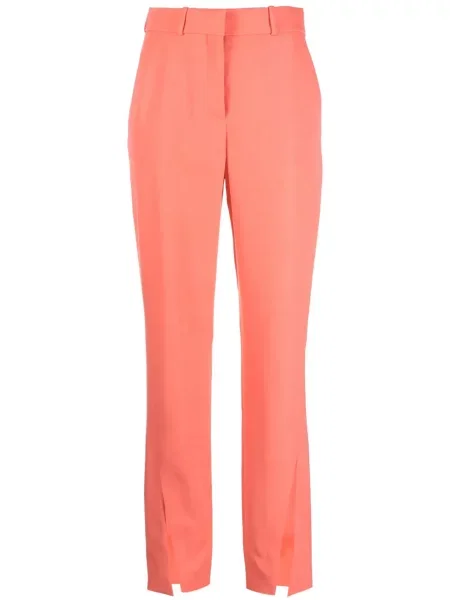 Pantaloni Balmain de lână portocaliu