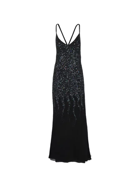 Sukienka maxi Jenny Packham czarna