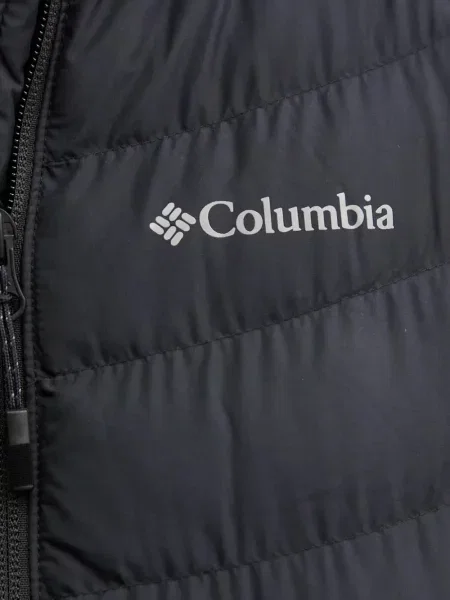 Geacă cu puf Columbia cu glugă negru