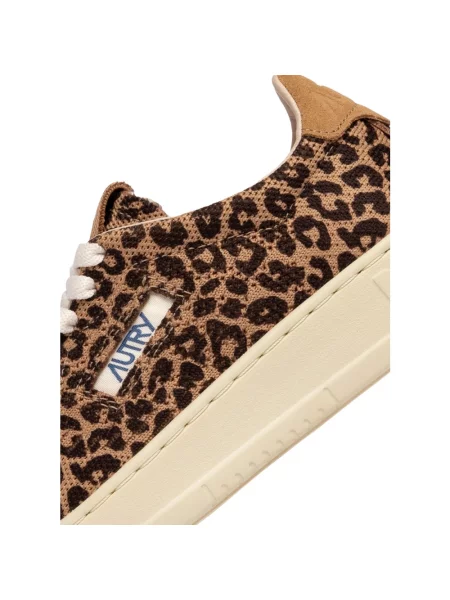 Sneakersy Autry brązowe