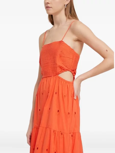 Rochie maxi Desigual de costum portocaliu