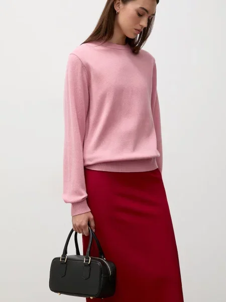 Answear.LAB pulover pentru femei din lână merino roz