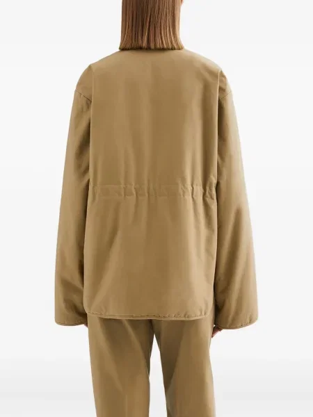 Geacă Jil Sander cu broderie maro