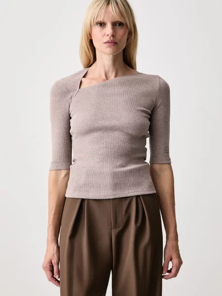 Sweter Mm6 Maison Margiela beżowy