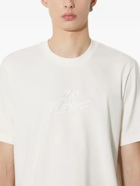 Tricou Adidas cu dungi cu broderie albastru