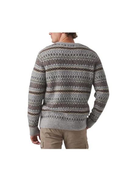 Sweter Scotta z nadrukiem szary
