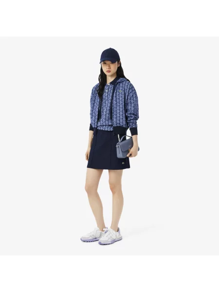 Lacoste Koszulka Polo O Dopasowanym Kroju Z Żakardowym Monogramem niebieska
