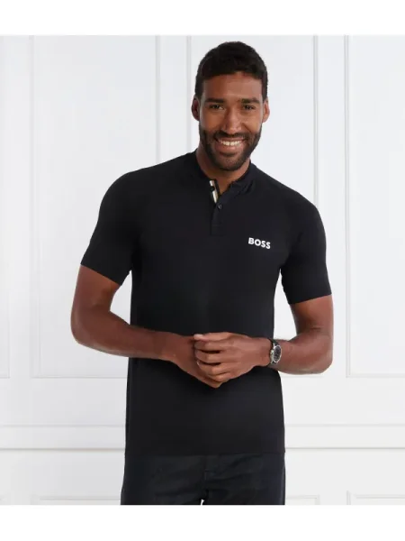 BOSS GREEN Polo Pariq MB 5 negru
