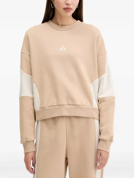 Pantaloni Adidas tricotate cu autograf alergare albastru