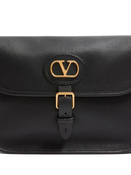 Geantă Valentino Garavani din piele negru